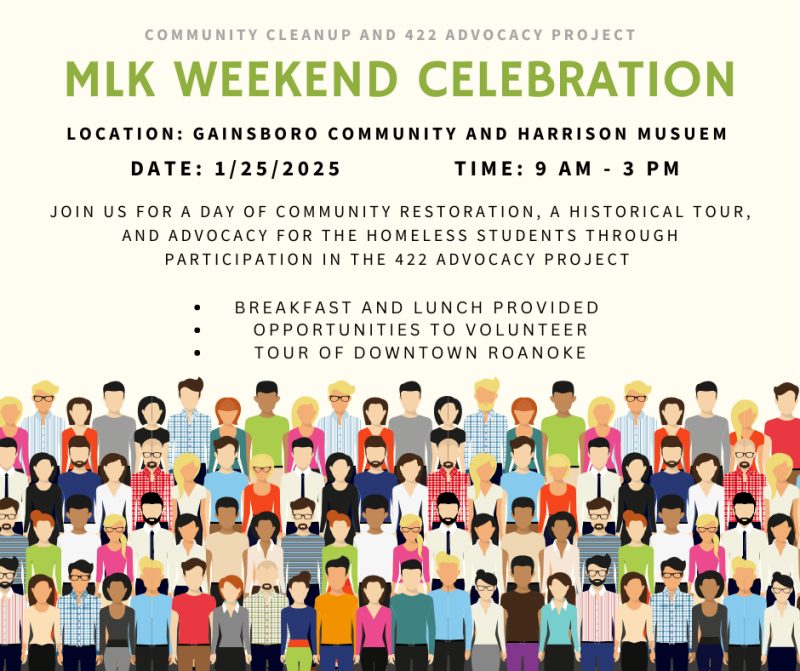 MLK Weekend Celebration Flyer for Gainsboro Community Event