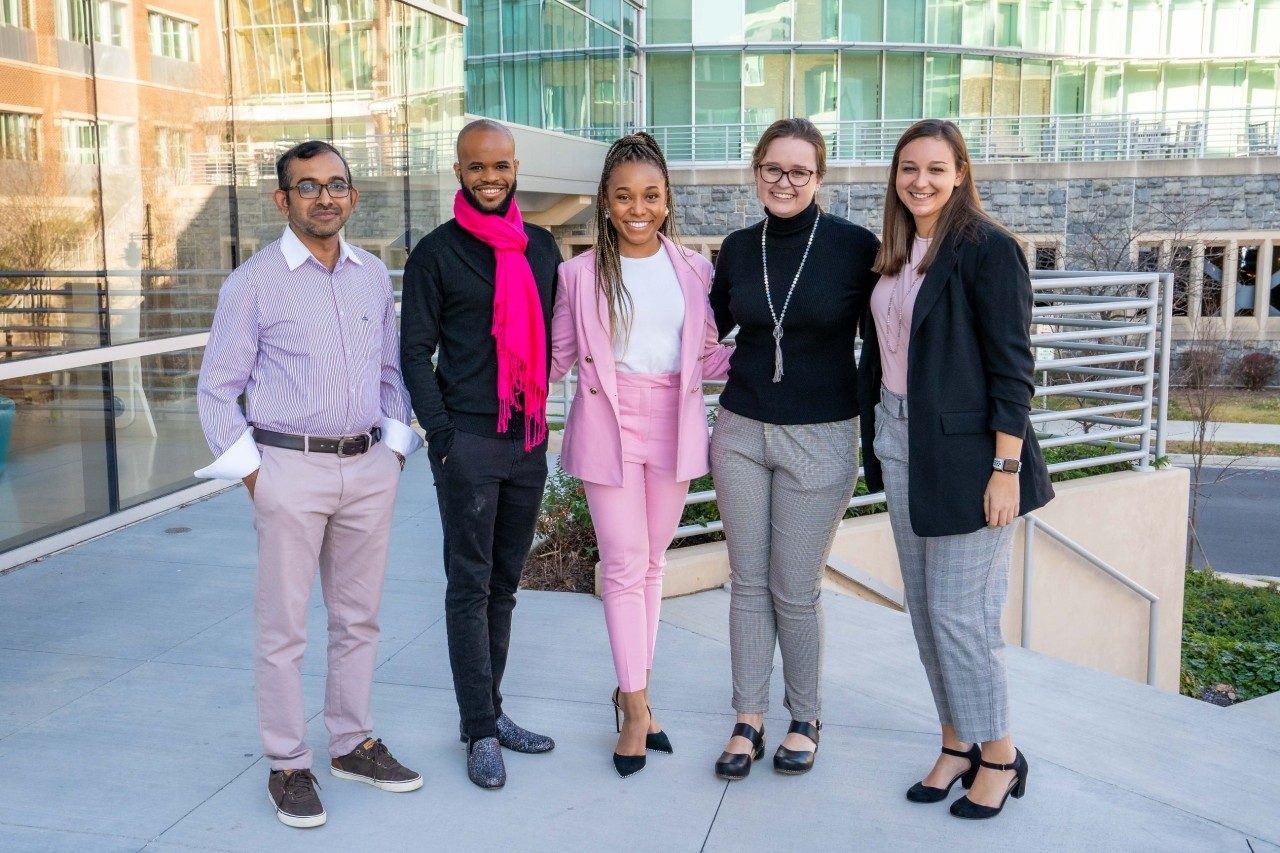Team Lambda Solutions proposed the Biosensor-100 as a solution to monitor preeclampsia, one of the leading causes of preterm birth and maternal/neonatal health problems. Team members were Ruhul Amin, Kenneth Young, Breana Turner, Mason Wheeler, and Megan Evans.