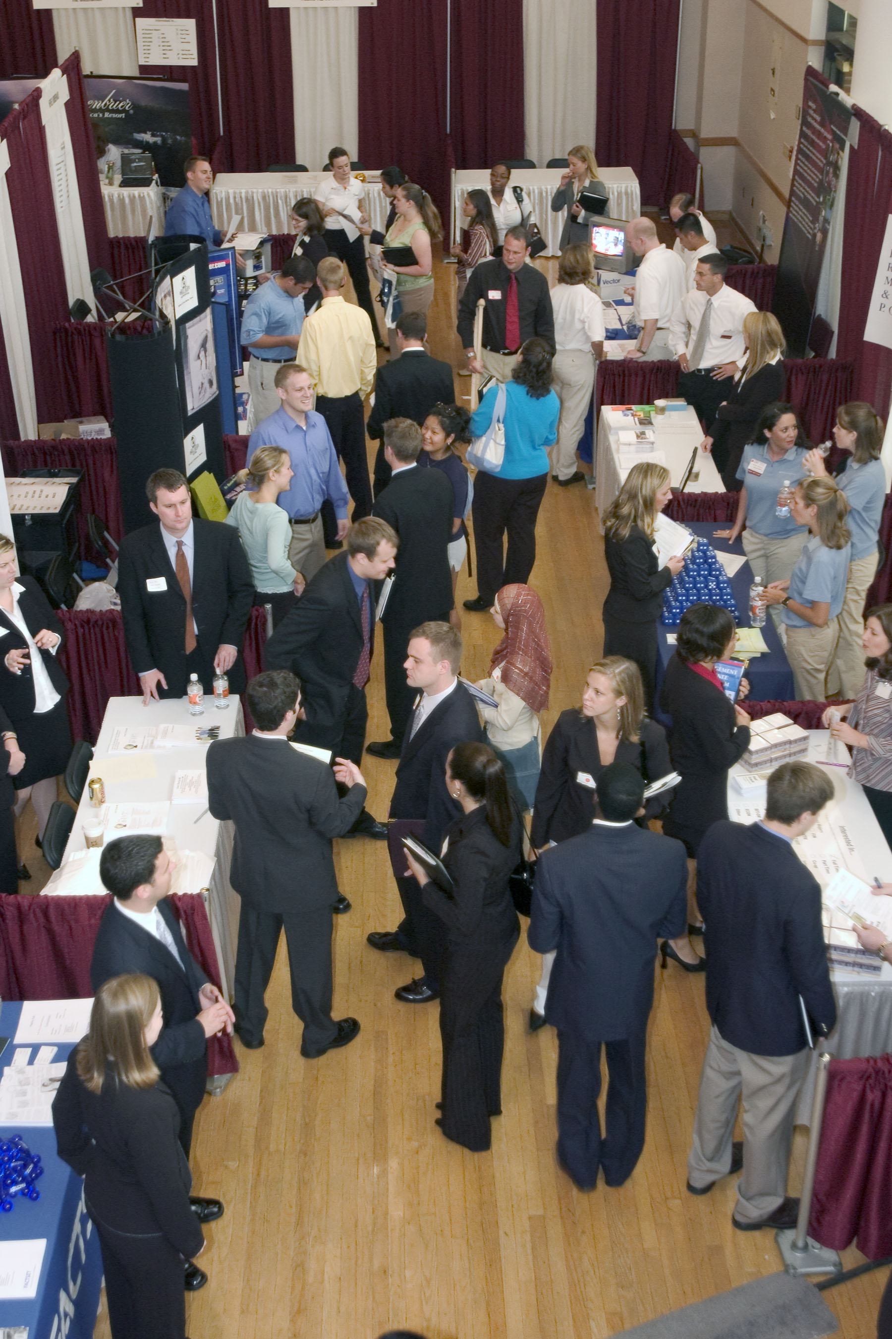 Pamplin's Business Horizons provides a good opportunity for employers and students to meet and chat in an informal setting.