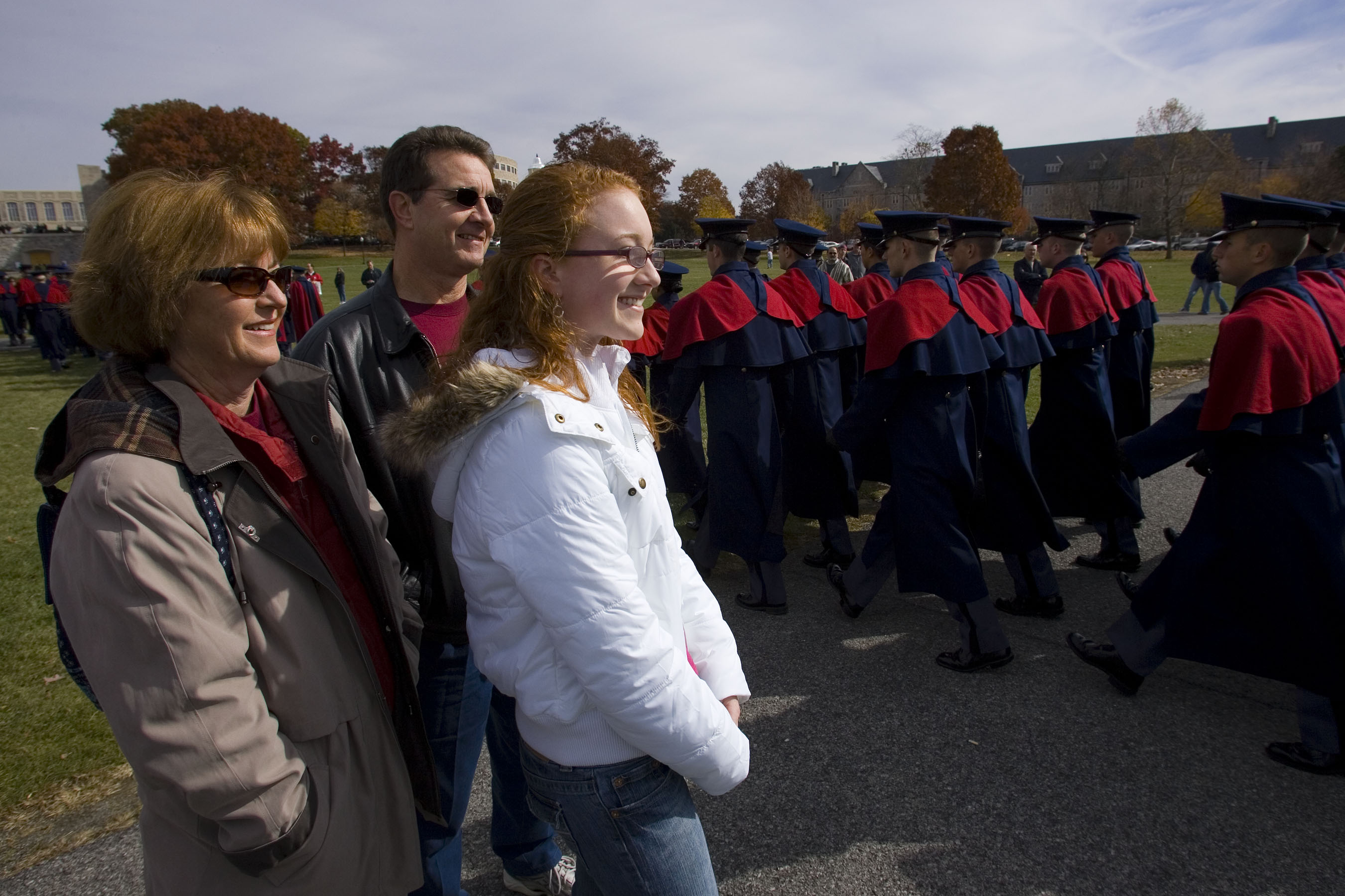 A family attends event on the Drillfield during Family Day, an annual tradition that welcomes families to campus with a series of programs and activities.