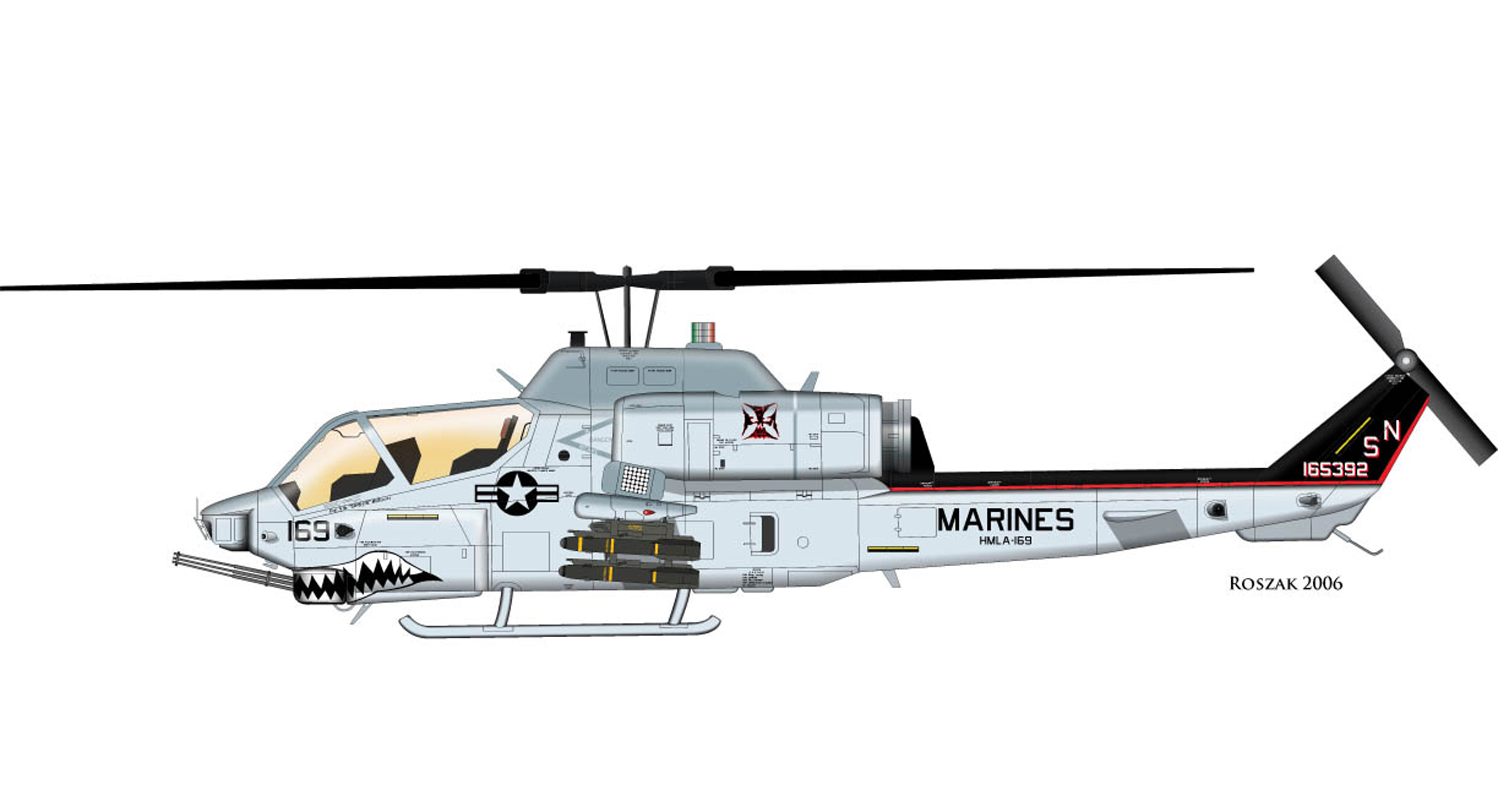 AH-1W Super Cobra Attack Helicopter