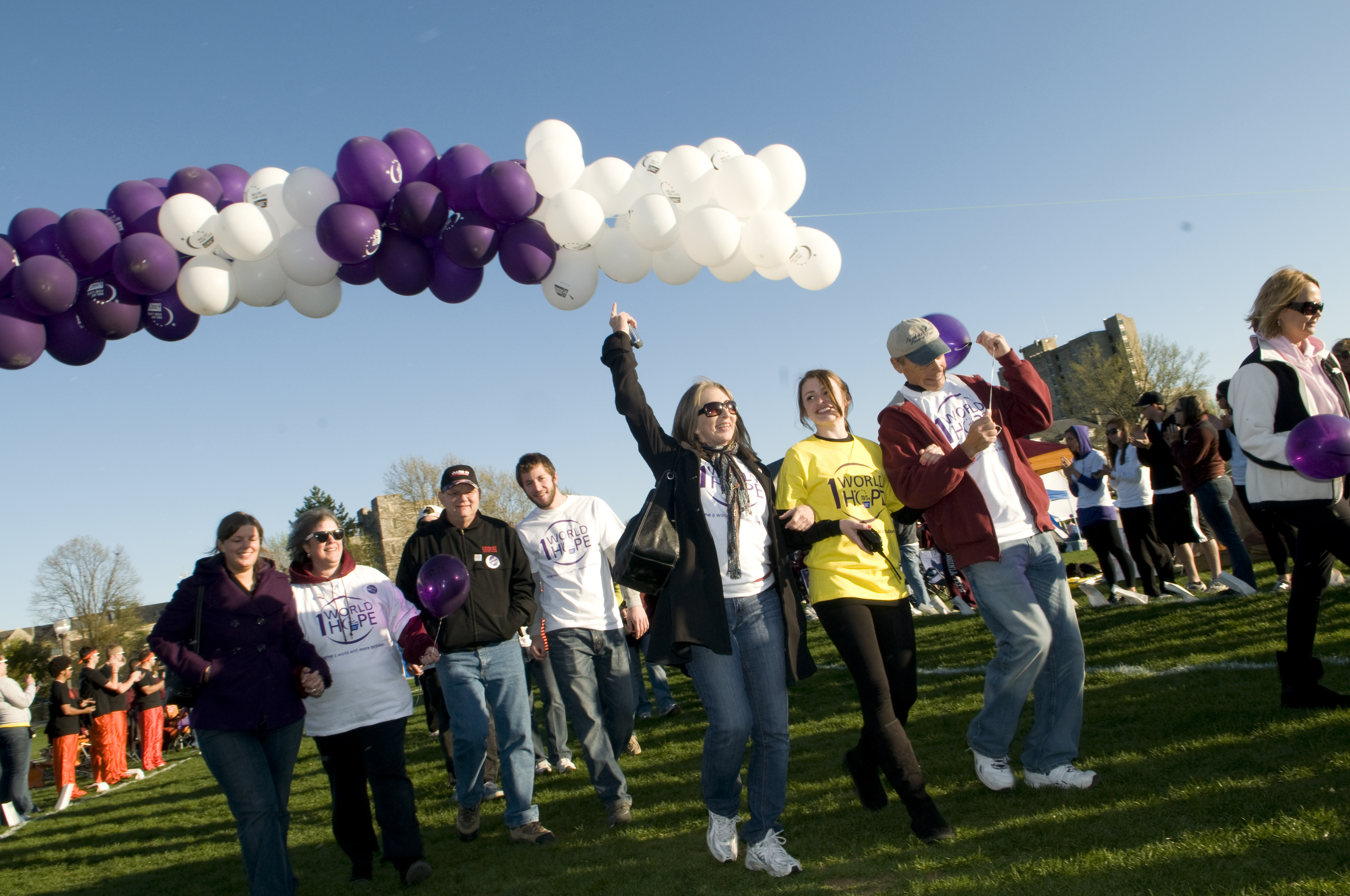 Volunteers participate in the 2010 event on the Drillfield.