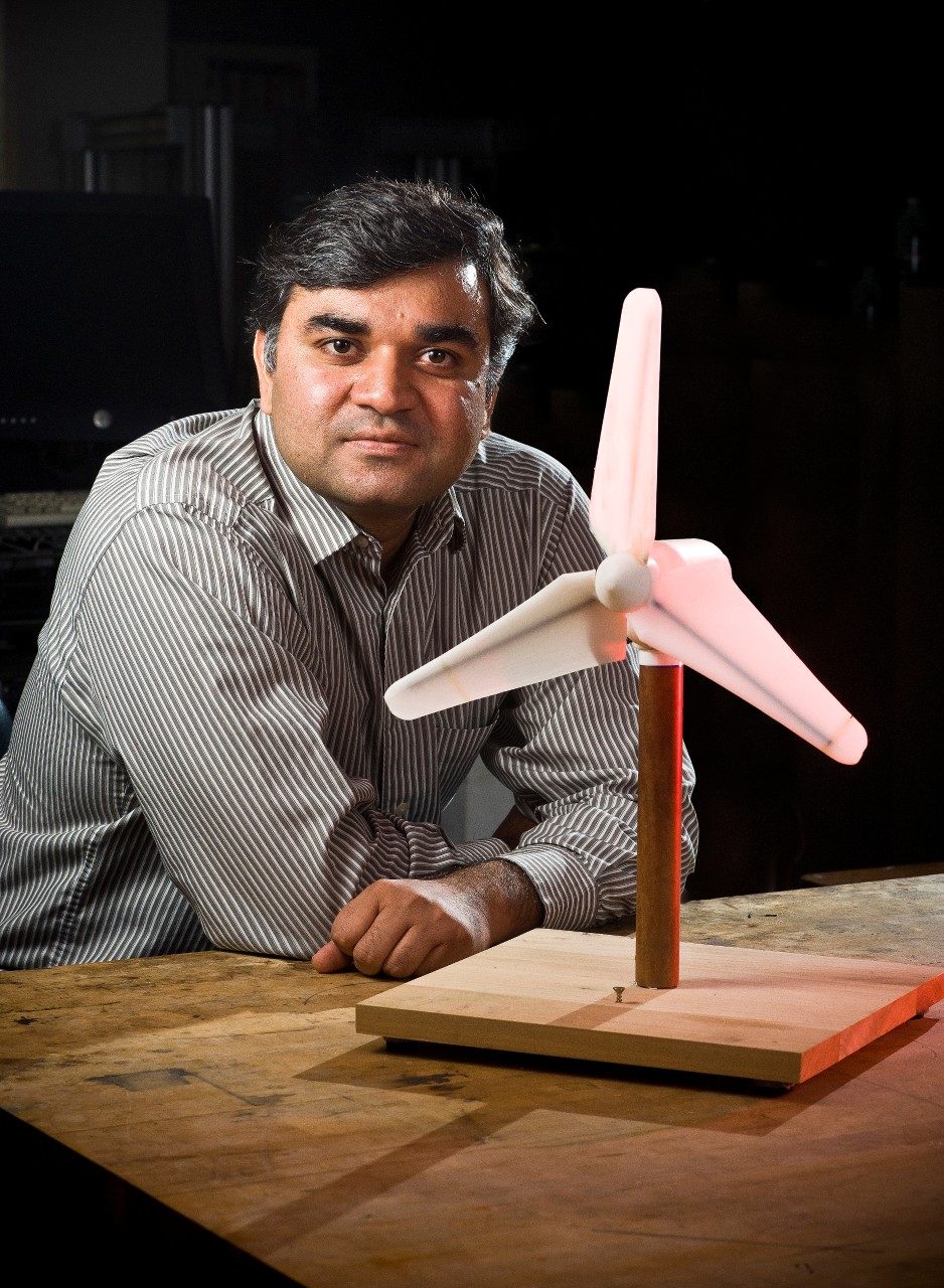 Shashank Priya developed these piezoelectric windmills to power a bridge monitoring sensor network. 