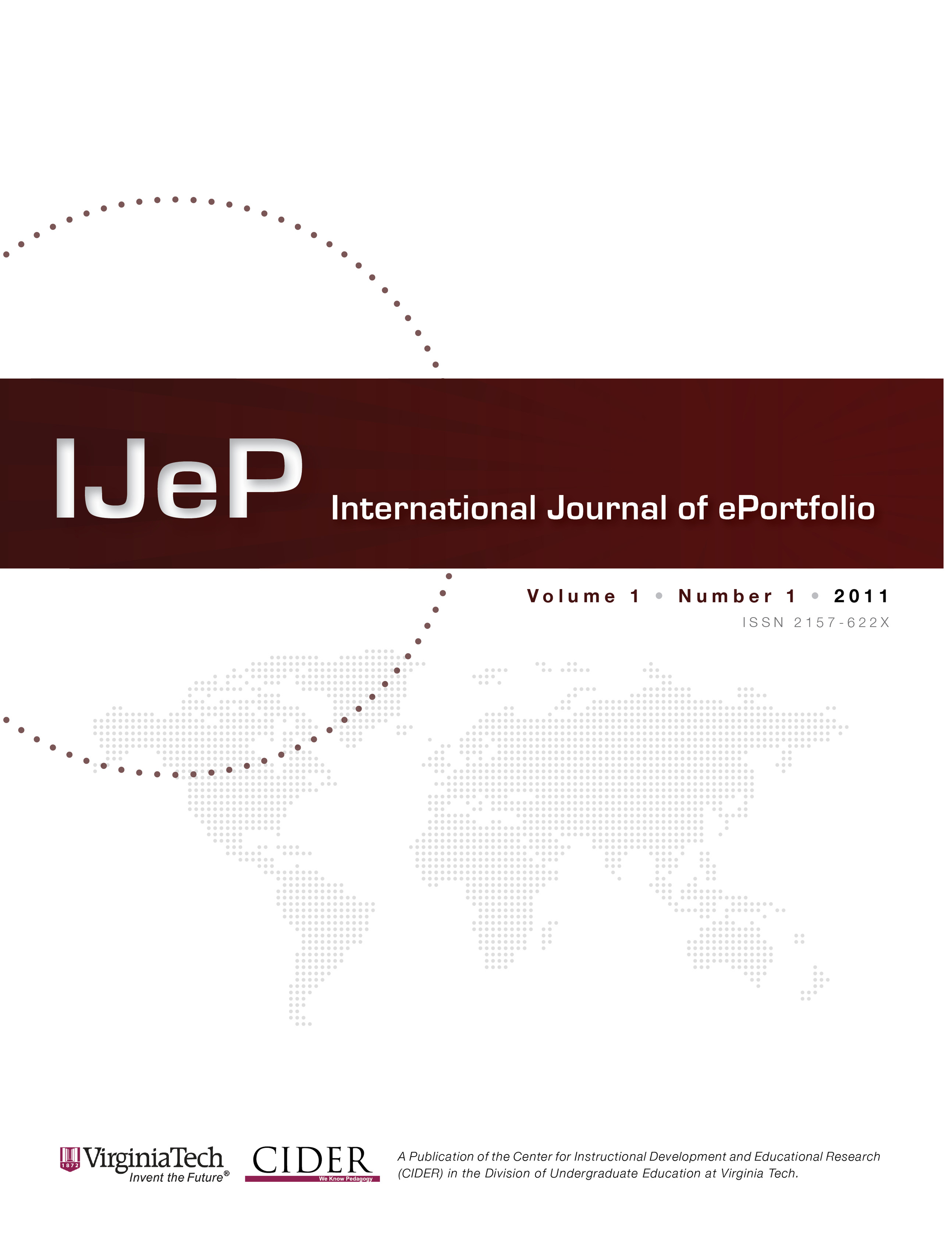 Cover of Inaugural Issue of International Journal of ePortfolio