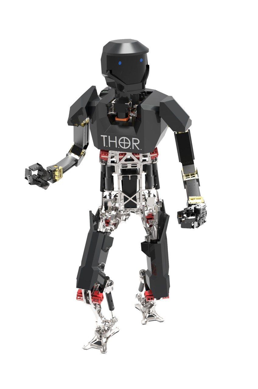 A 3-D rendering of the Robotics and Mechanisms Laboratory's latest robot, THOR.