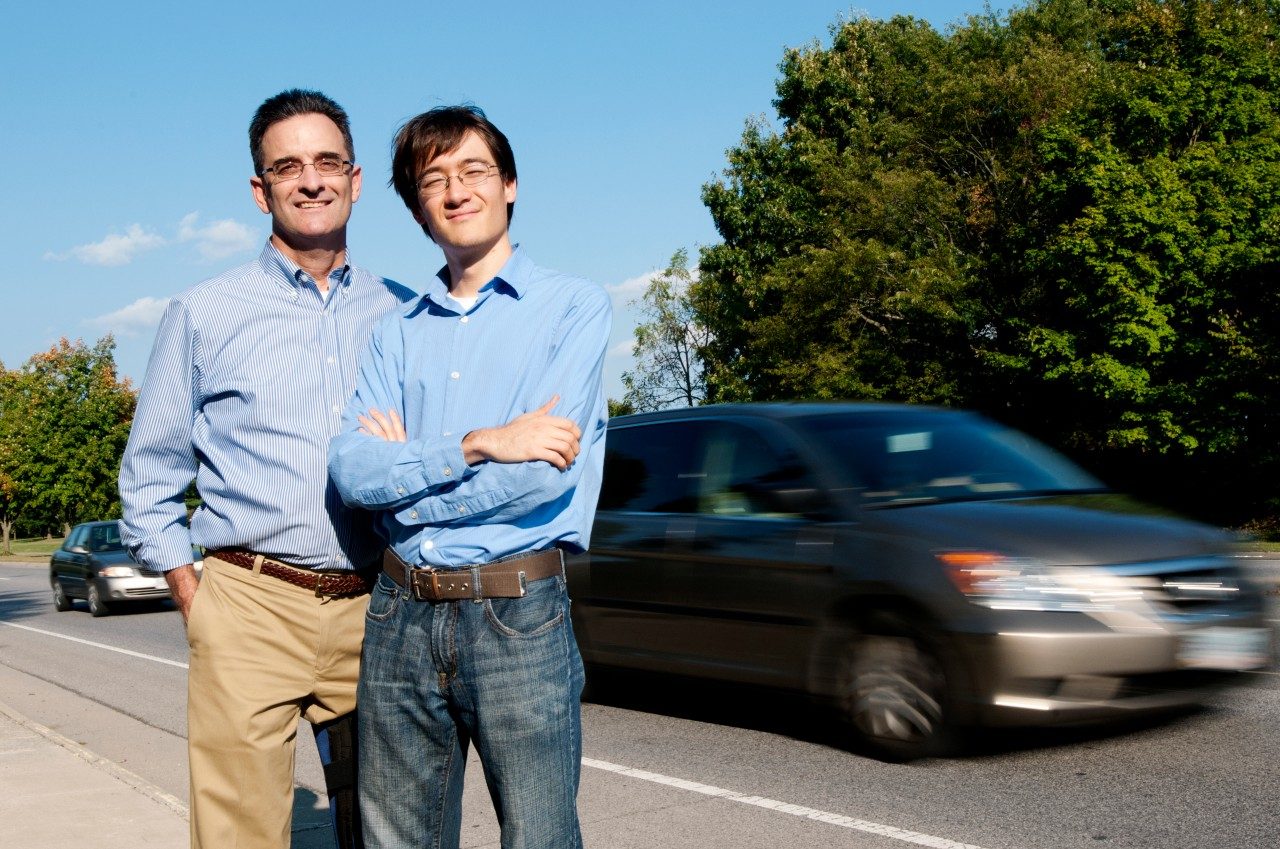Clay Gabler, professor of biomedical engineering and researcher with the Virginia Tech Transportation Institute, and his Ph.D. student Kristofer Kusano, researched the potential of collision avoidance systems to save lives. 