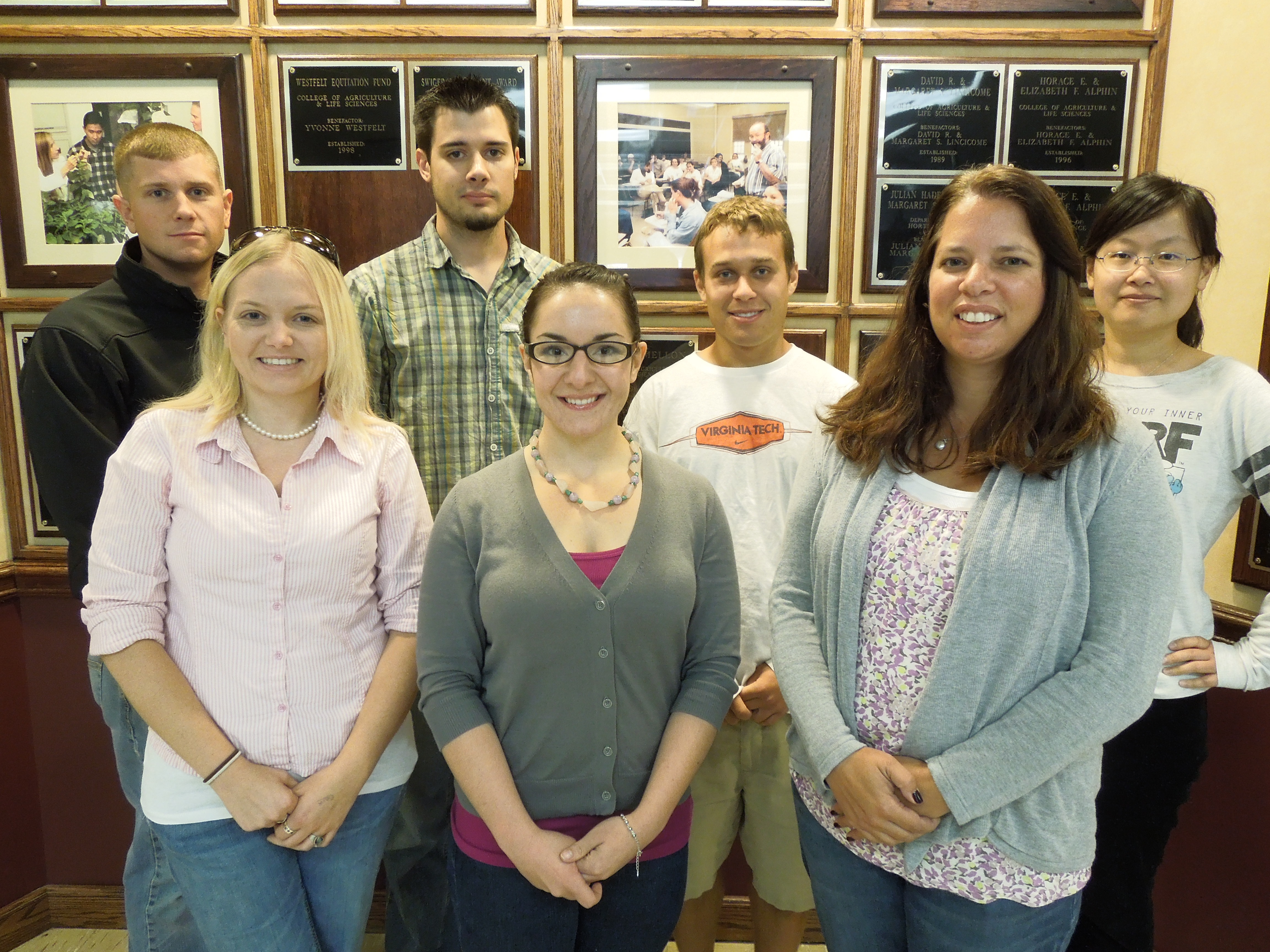 Seven graduate students are participating in the Graduate Teaching Scholarship program