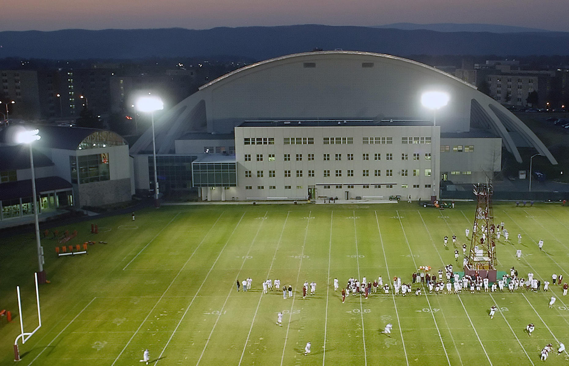 Photograph of the Steve Johnson Practice Fields at Virginia Tech