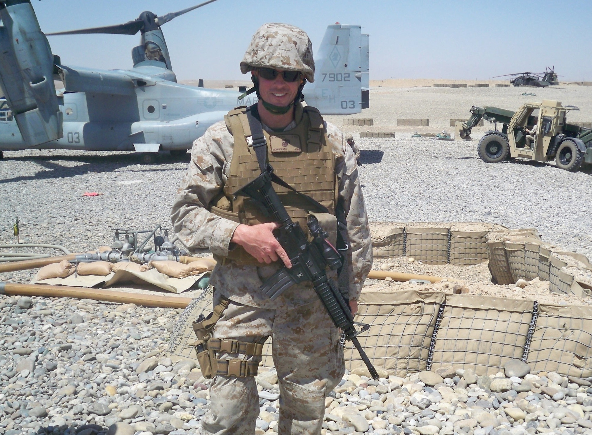 Lt. Col. Sean Henrickson, U.S. Marine Corps, Virginia Tech Corps of Cadets Class of 1996 in Afghanistan