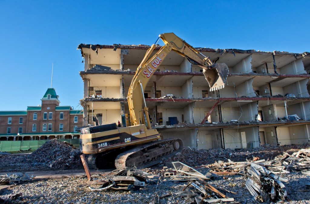 Demolition of Rasche Hall underway Virginia Tech News Virginia