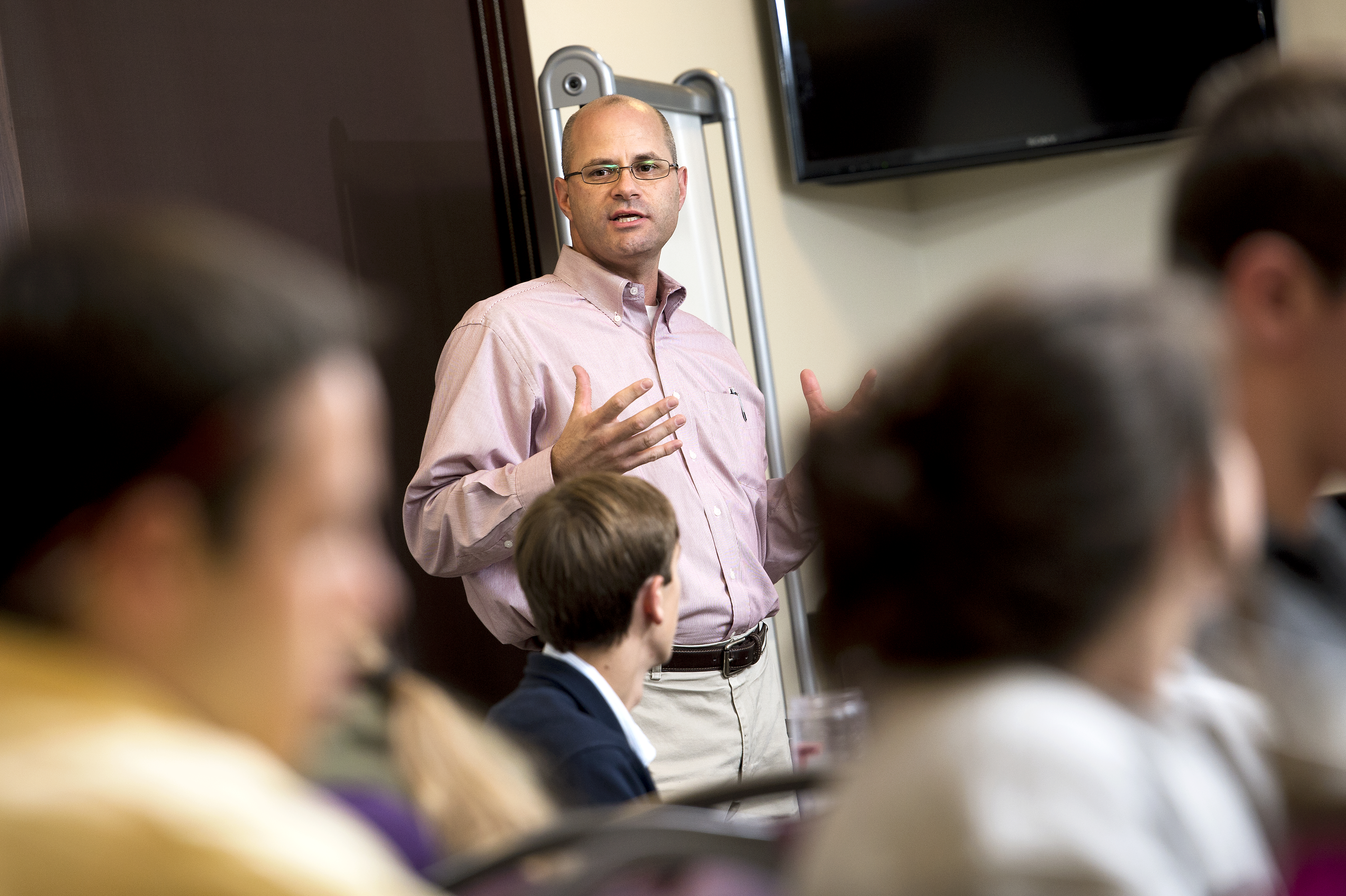 Marc Junkunc, who is faculty director of Virginia Tech’s Innovate program, seeks to impart some key lessons on entrepreneurship in his classes. 
