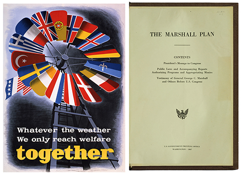 Poster promoting European unity during the implementation of the Marshall Plan.