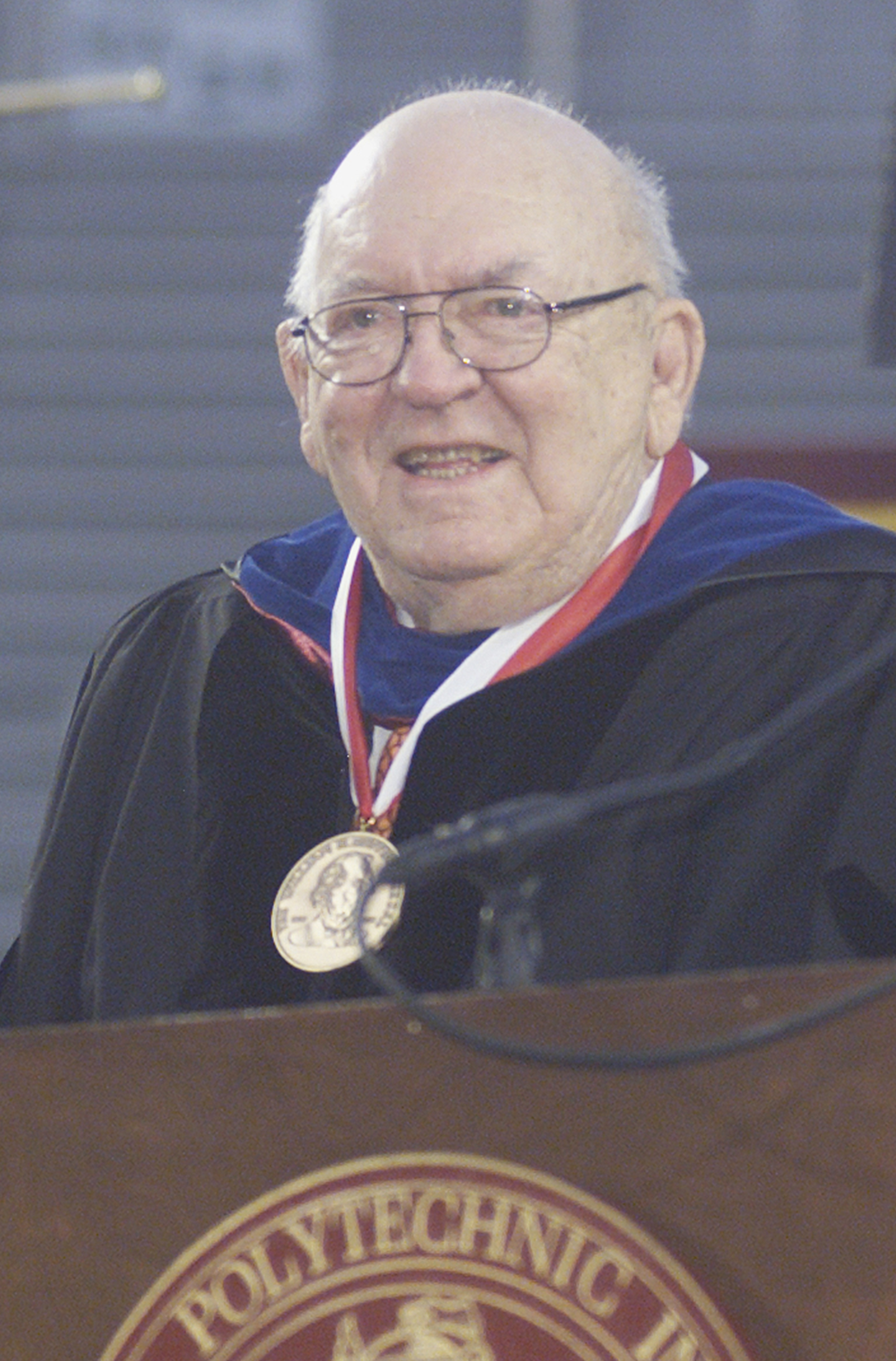 Floyd W. "Sonny" Merryman Jr. receiving the William H. Ruffner Medal.