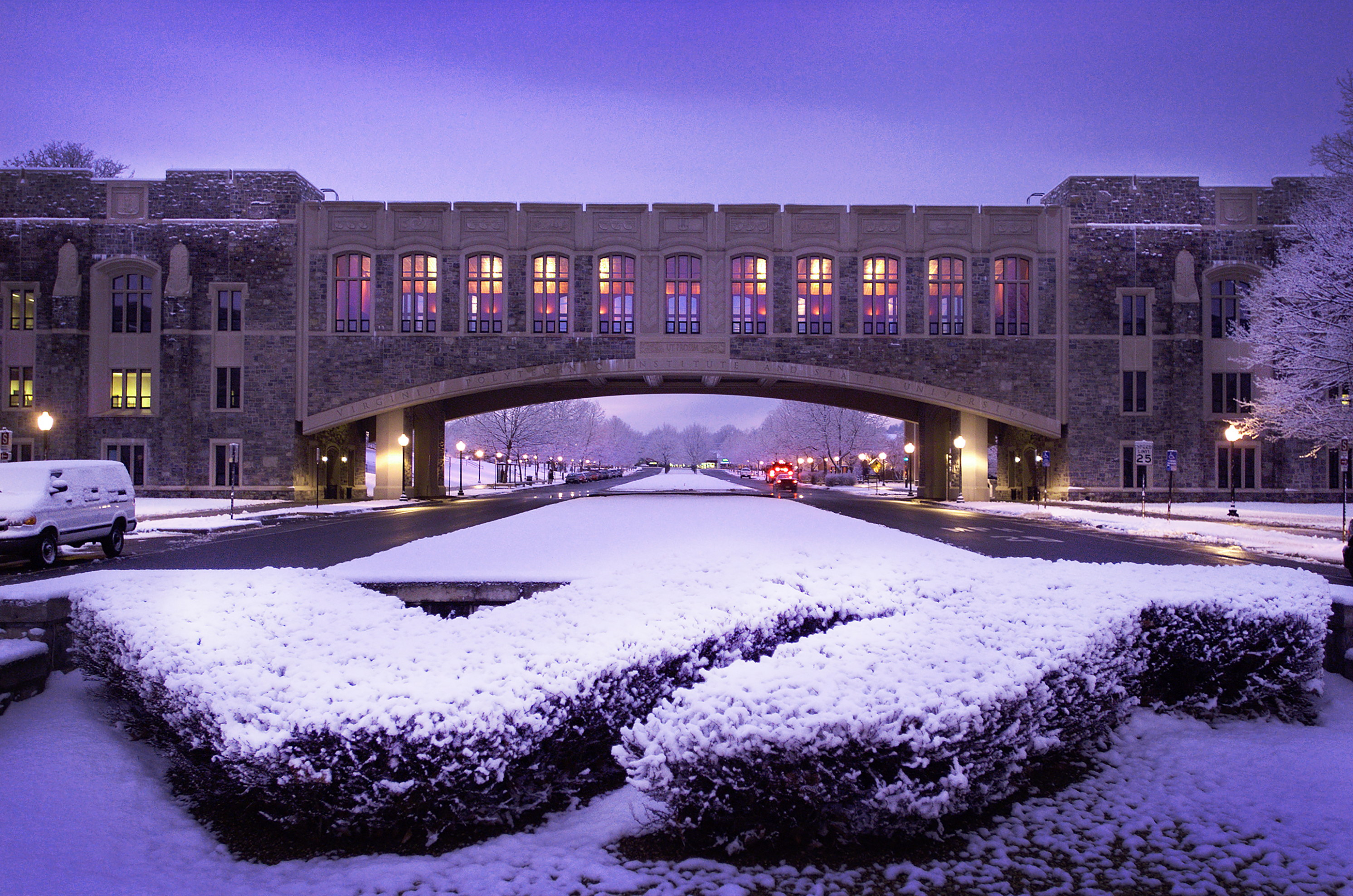 Winter session 2015 illumimates at Virginia Tech. 