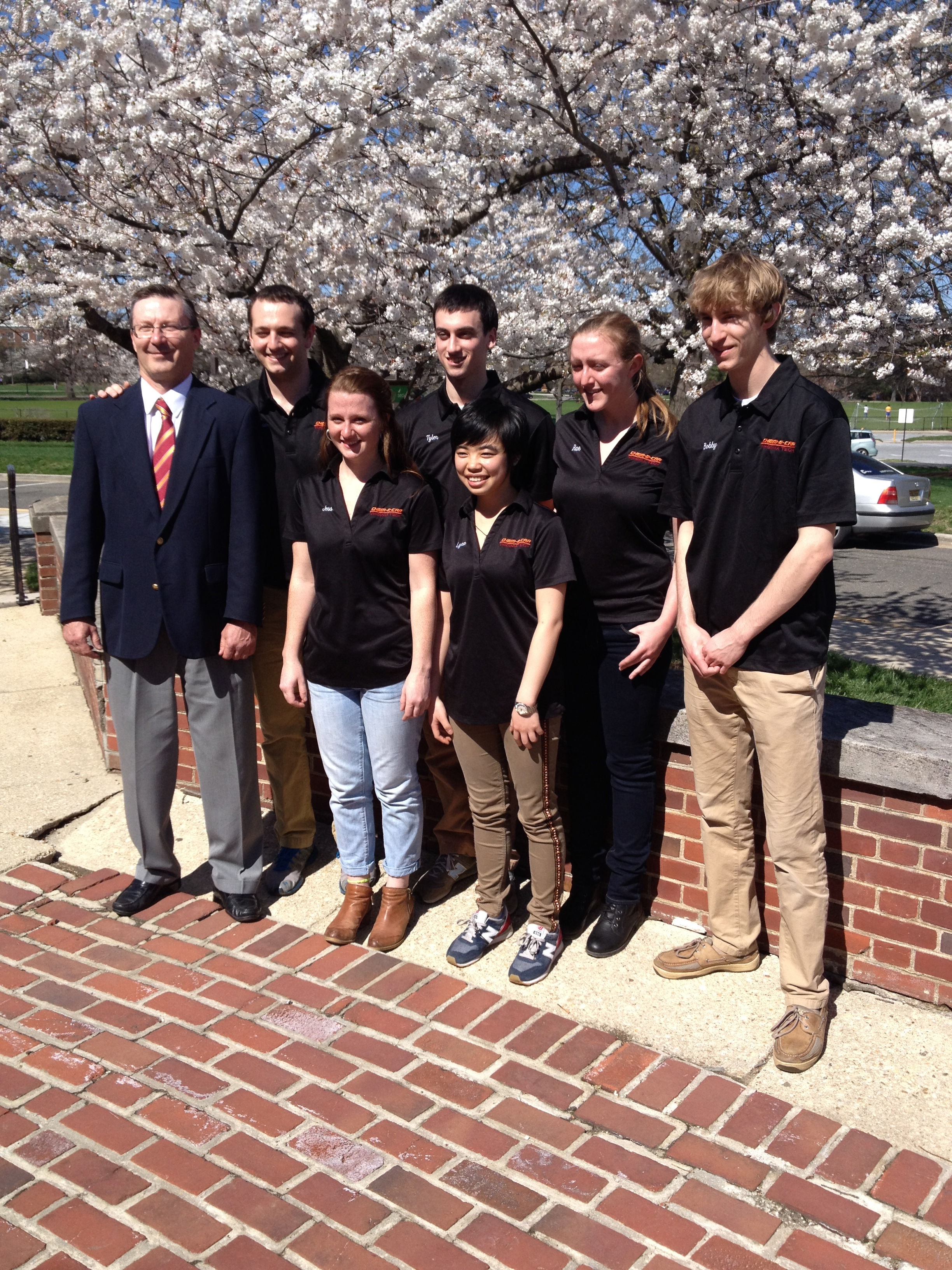 From left: Peter Rim, Coogan Thompson, Jessica Kersey, Tyler Reif, Yining Hao, Rachel Crews, and Bobby Hollingsworth.
