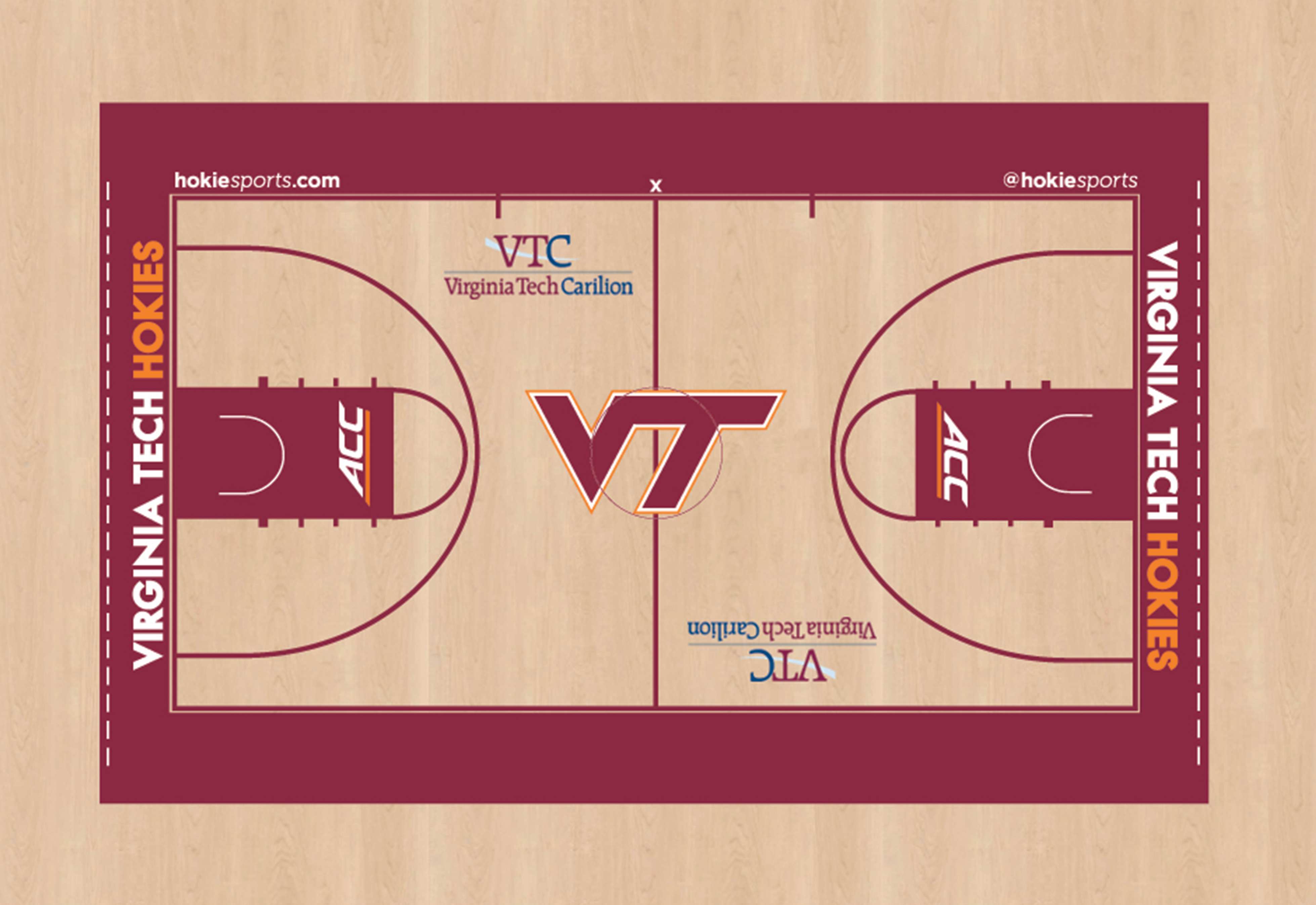 A rendition of the Virginia Tech Carilion Court at Cassell Coliseum