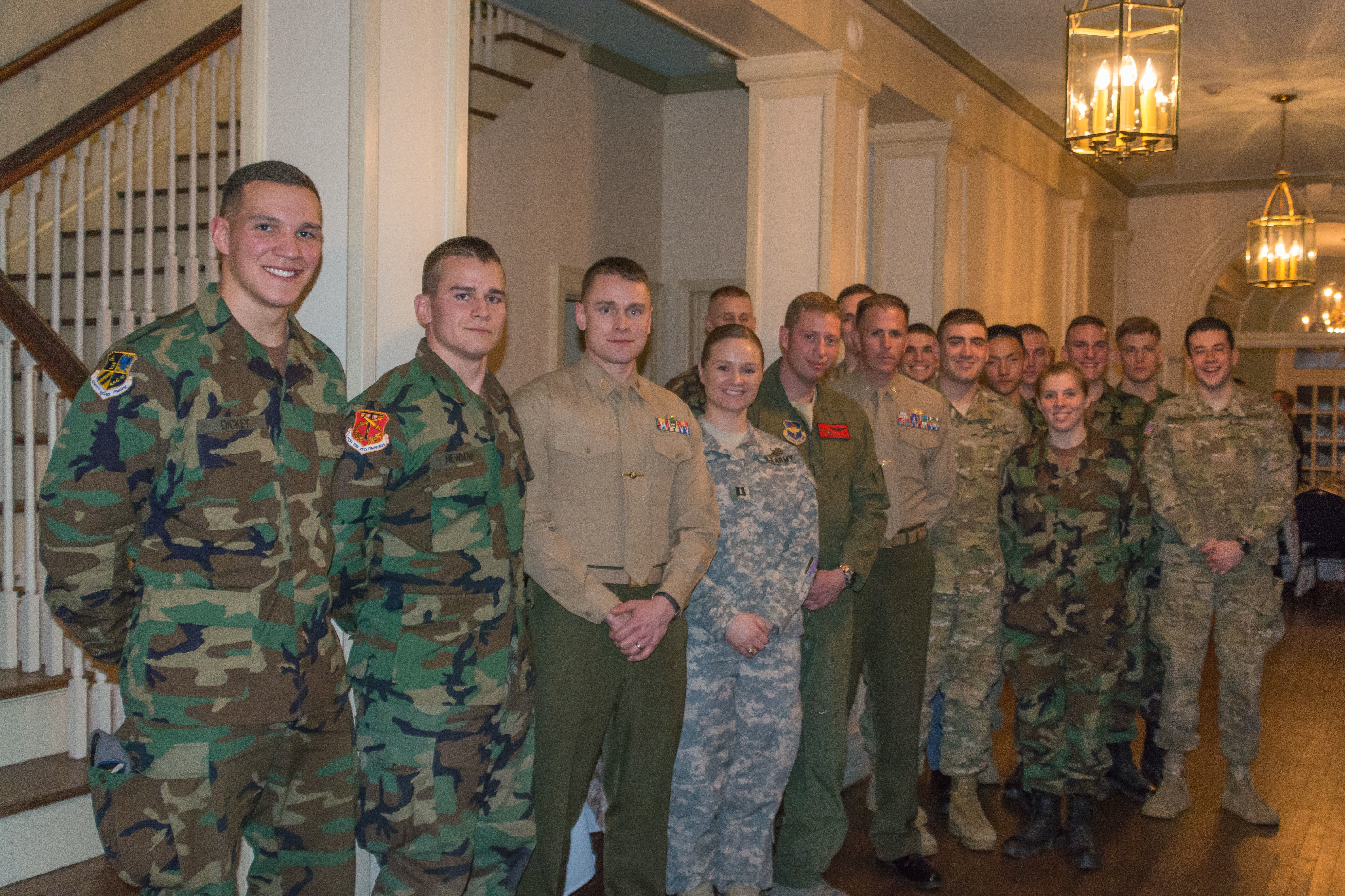 Gunfighter Panel members and cadets after the Spring 2015 event