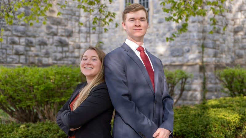 Emily Tirrell (at left) and Willian Storey (at right)