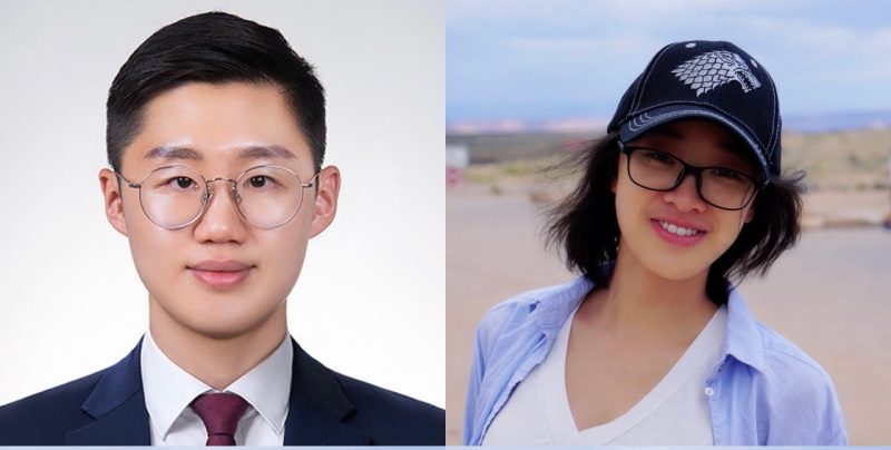 Head shots of Amazon Fellows Minsu Kim and Ying Shen