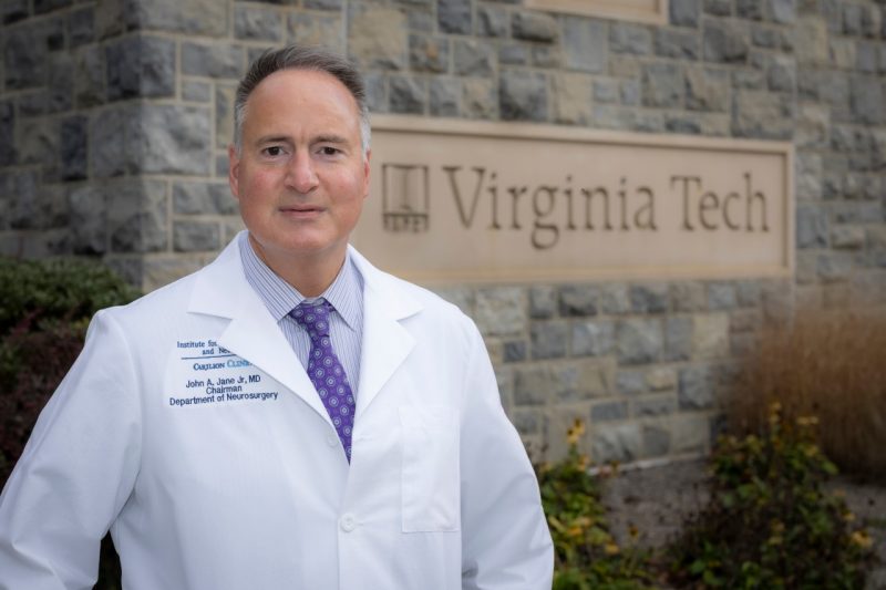 Dr. John Jane Jr., chair of the Virginia Tech Carilion School of Medicine's Department of Neurosurgery.