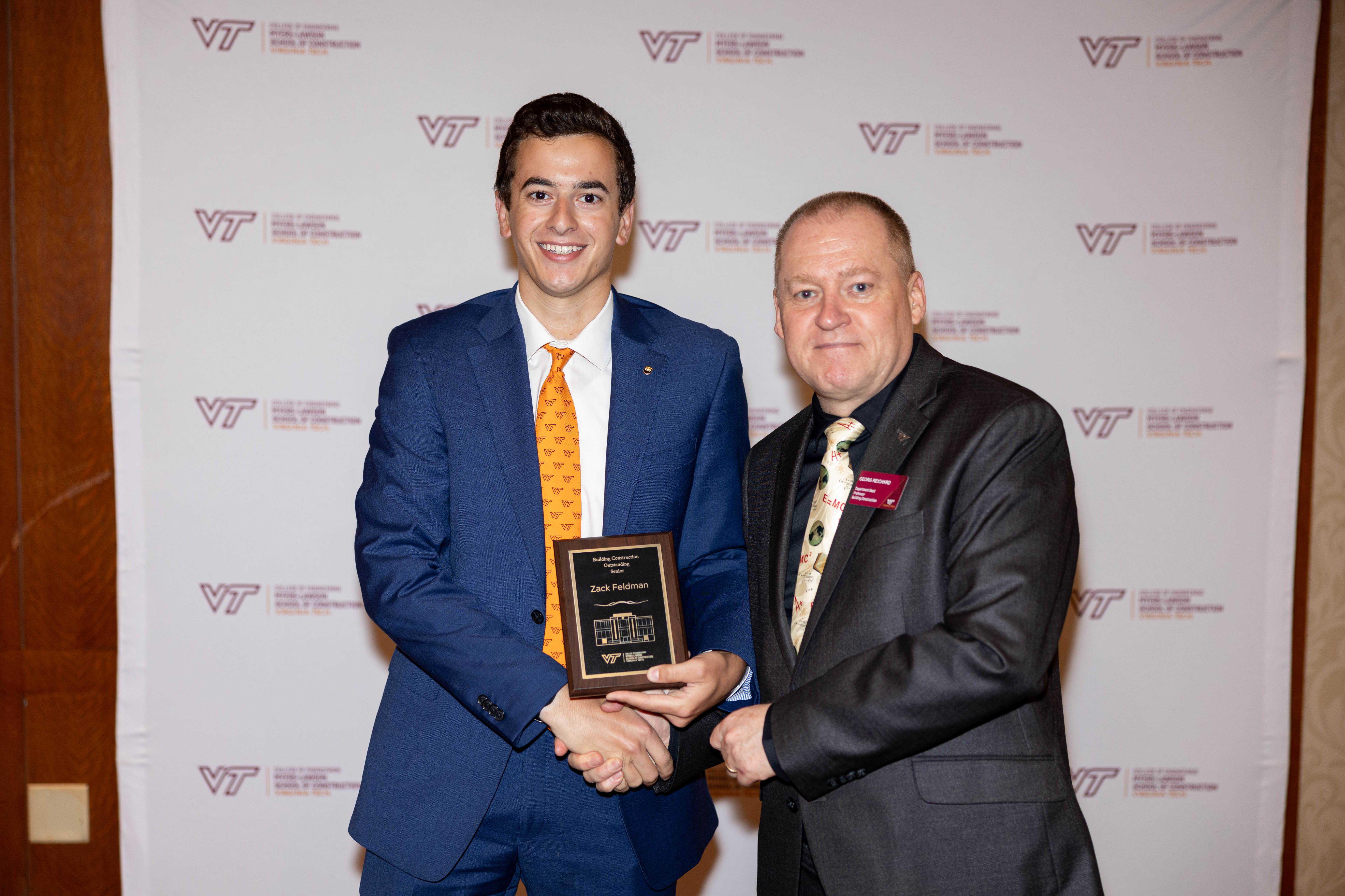 Zack Feldman (at left) and Georg Reichard. Photo by Will Drew for Virginia Tech.