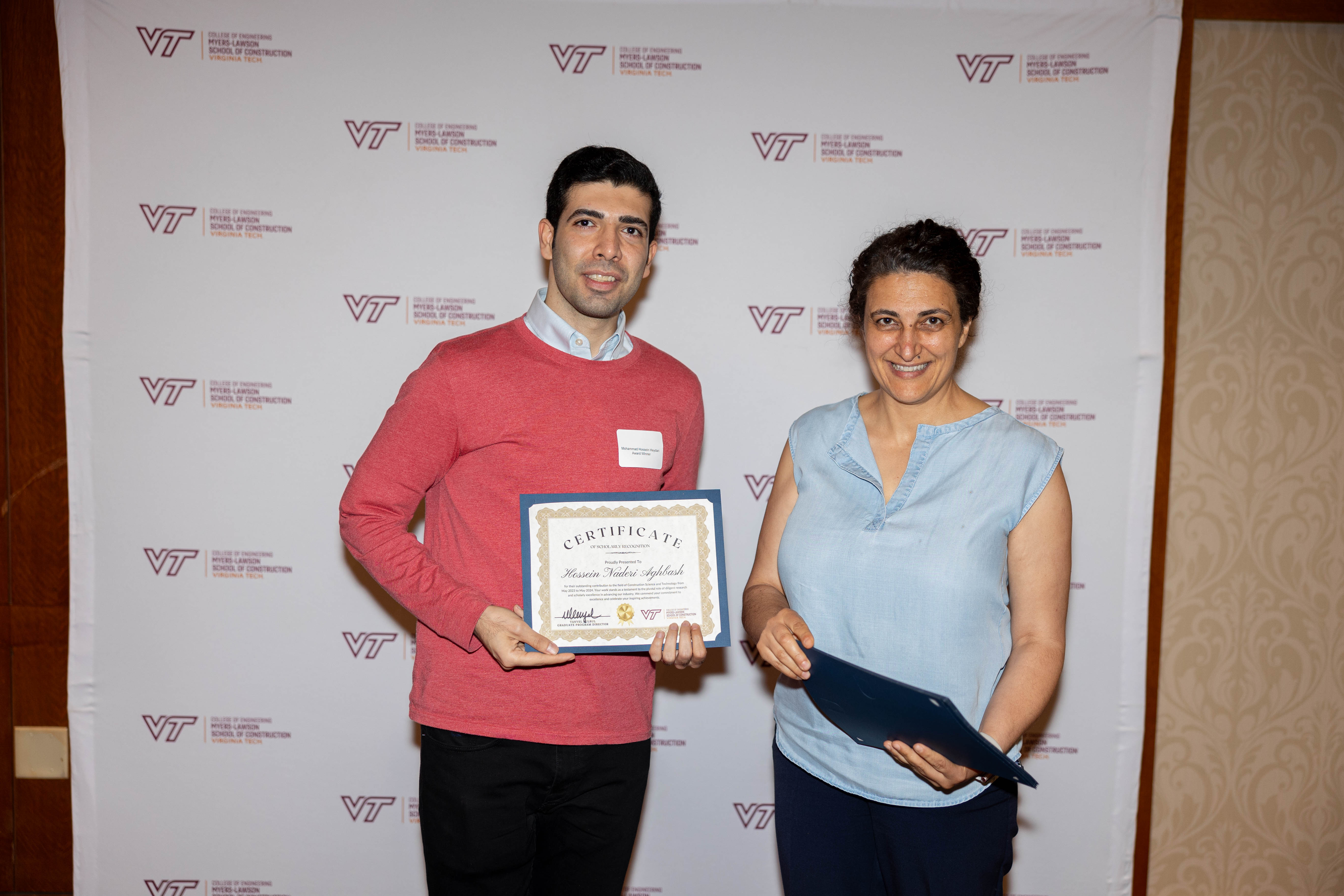 Hossein Naderi Aghbash (at left) and Tanyel Bulbul. Photo by Will Drew for Virginia Tech.