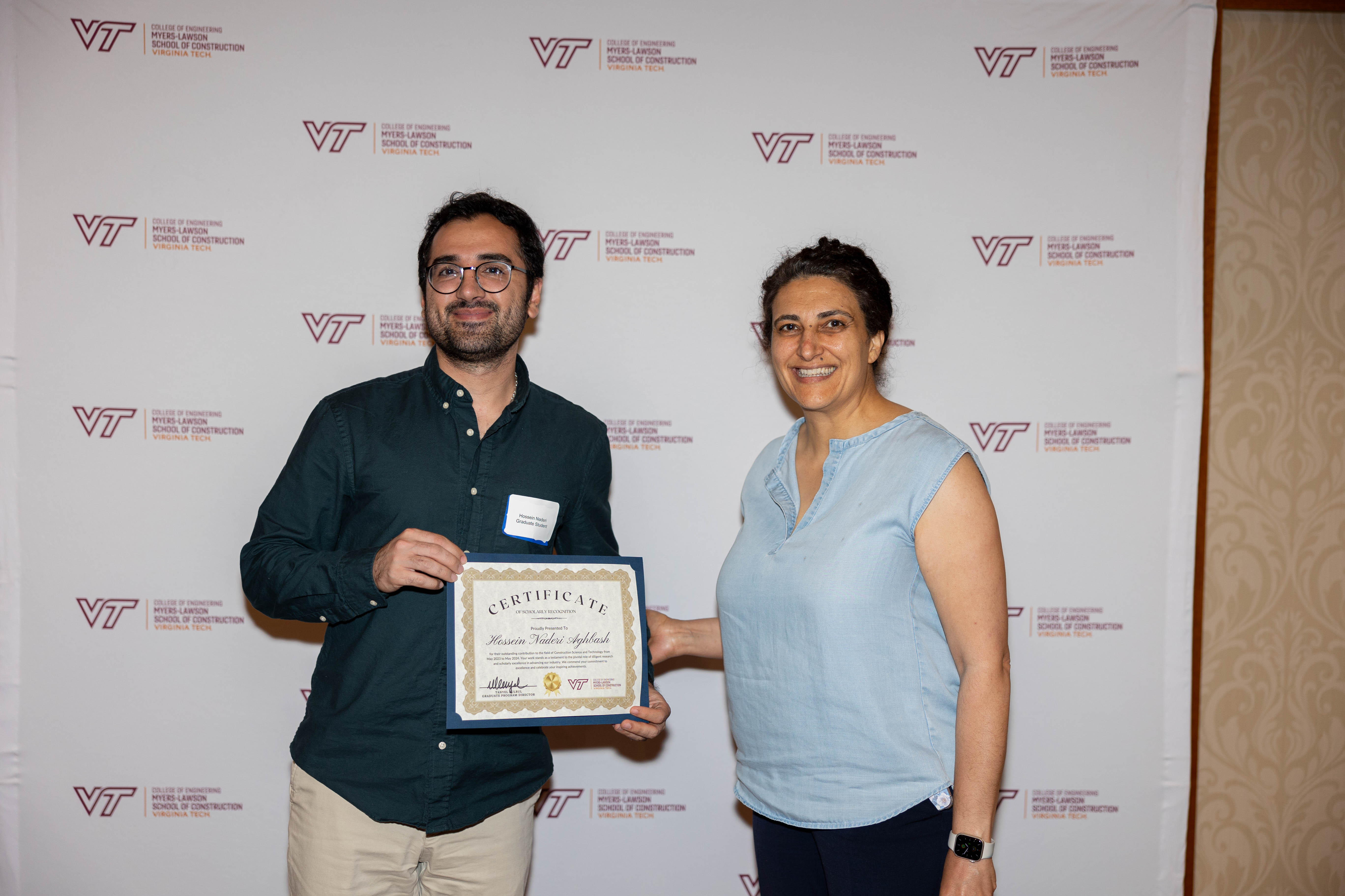 Hossein Naderi Aghbash (at left) and Tanyel Bulbul. Photo by Will Drew for Virginia Tech.
