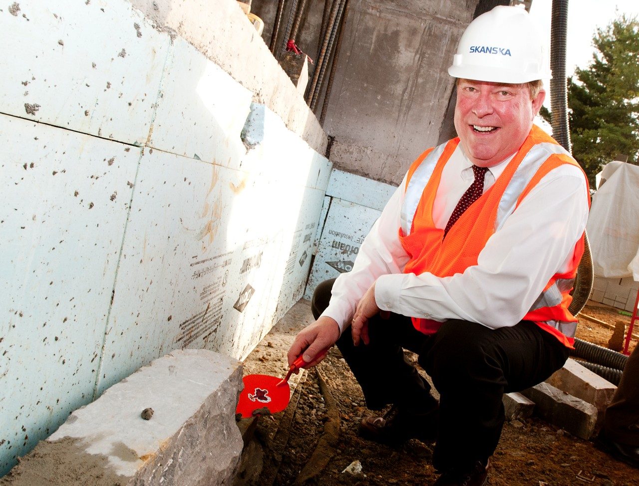 Joe Marcy at the groundbreaking for HABB1. 