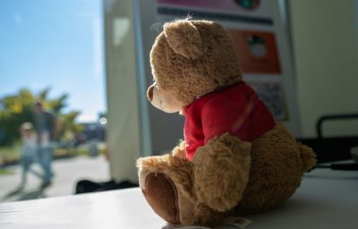 Toys are often discarded when no longer used. However, as the ToySphere team works on reusing old toys, its members have found that one type of toy often kept into adulthood is plushies and teddy bears. Photo by Rodney Kimbangu for Virginia Tech.