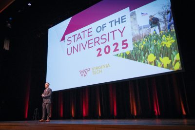 President Tim Sands delivers the 2025 State of the University Address