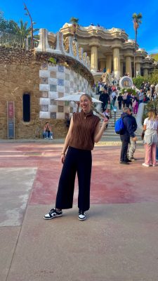 During her study abroad experience, Elizabeth Hill visited Park Guell in Barcelona, Spain