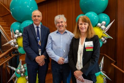 From left: Cyril Clarke, Alan Abrahams, and Brandy Salmon