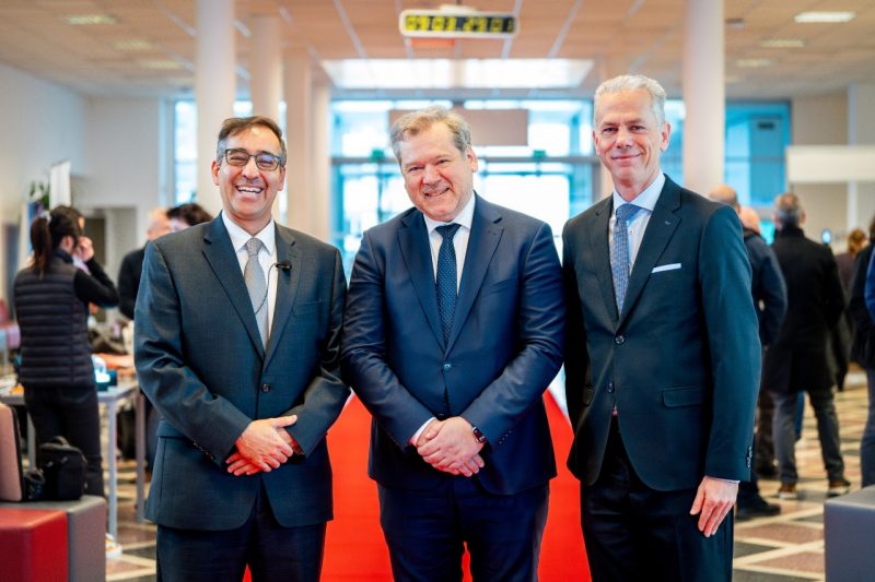 Masoud Agah (at left) in Slovenia with two other men.