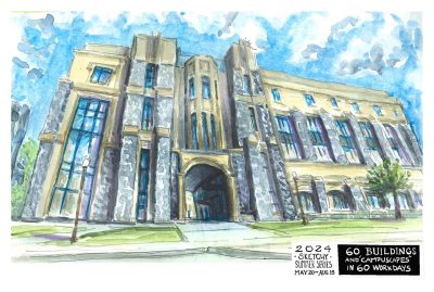 Watercolor of Holden Hall