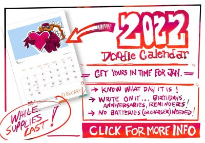 Digintal promotion of the daily doodle calendar