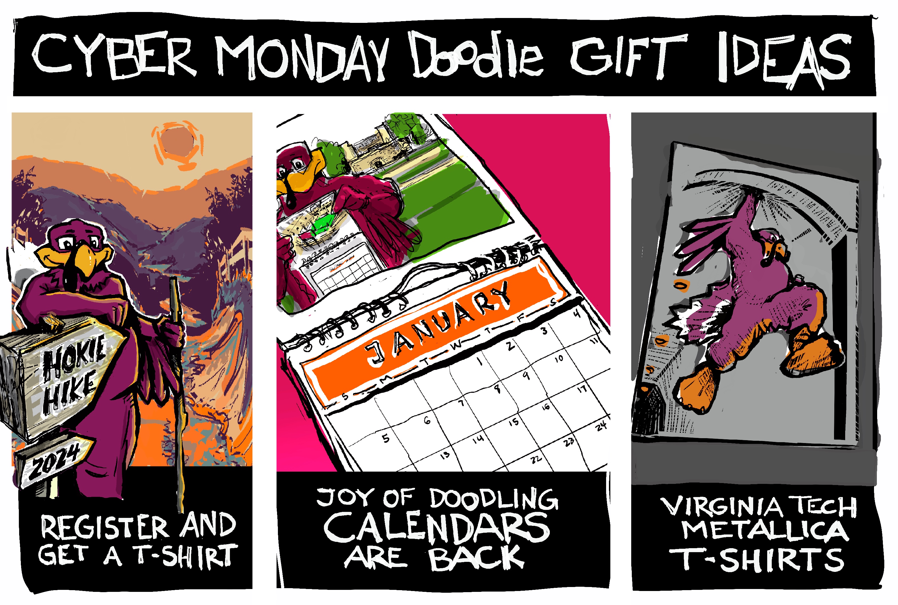 2024 Cyber Monday Doodle Gift Ideas Virginia Tech News Virginia Tech