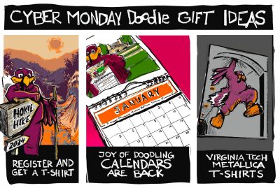 Digital sketch of Cyber Monday Doodle ideas 