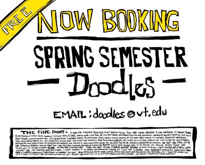 Digital call for Doodles requests .... now booking spring semester doodles