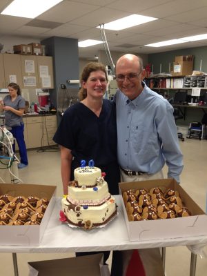 Mary Jean (left) and Mark at 20th anniversary celebration.