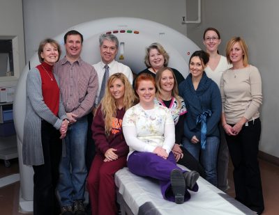 Greg Daniel with the radiology team from University of Tennessee.