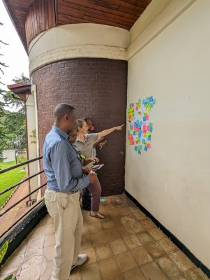 Sophie Wenzel leads a challenge mapping exercise with Jimma University colleagues.