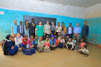 Visiting a school in Jimma.