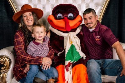 Hannah Pratt with her family.