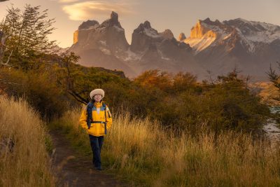 Lijuan Yuan at Torres del Paine National Park, Chile.