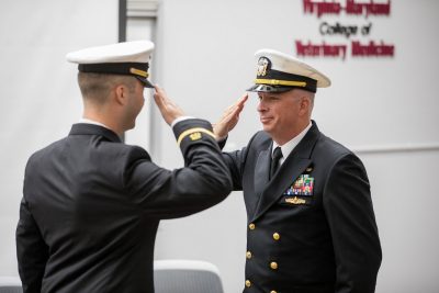 William Boyd, dual Doctor of Veterinary Medicine student and Masters of Public Health Program, was recently commissioned as an Ensign in the United States Public Health Service Commissioned Corps (USPHS).