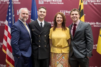 William Boyd, dual Doctor of Veterinary Medicine student and Masters of Public Health Program, was recently commissioned as an Ensign in the United States Public Health Service Commissioned Corps (USPHS).