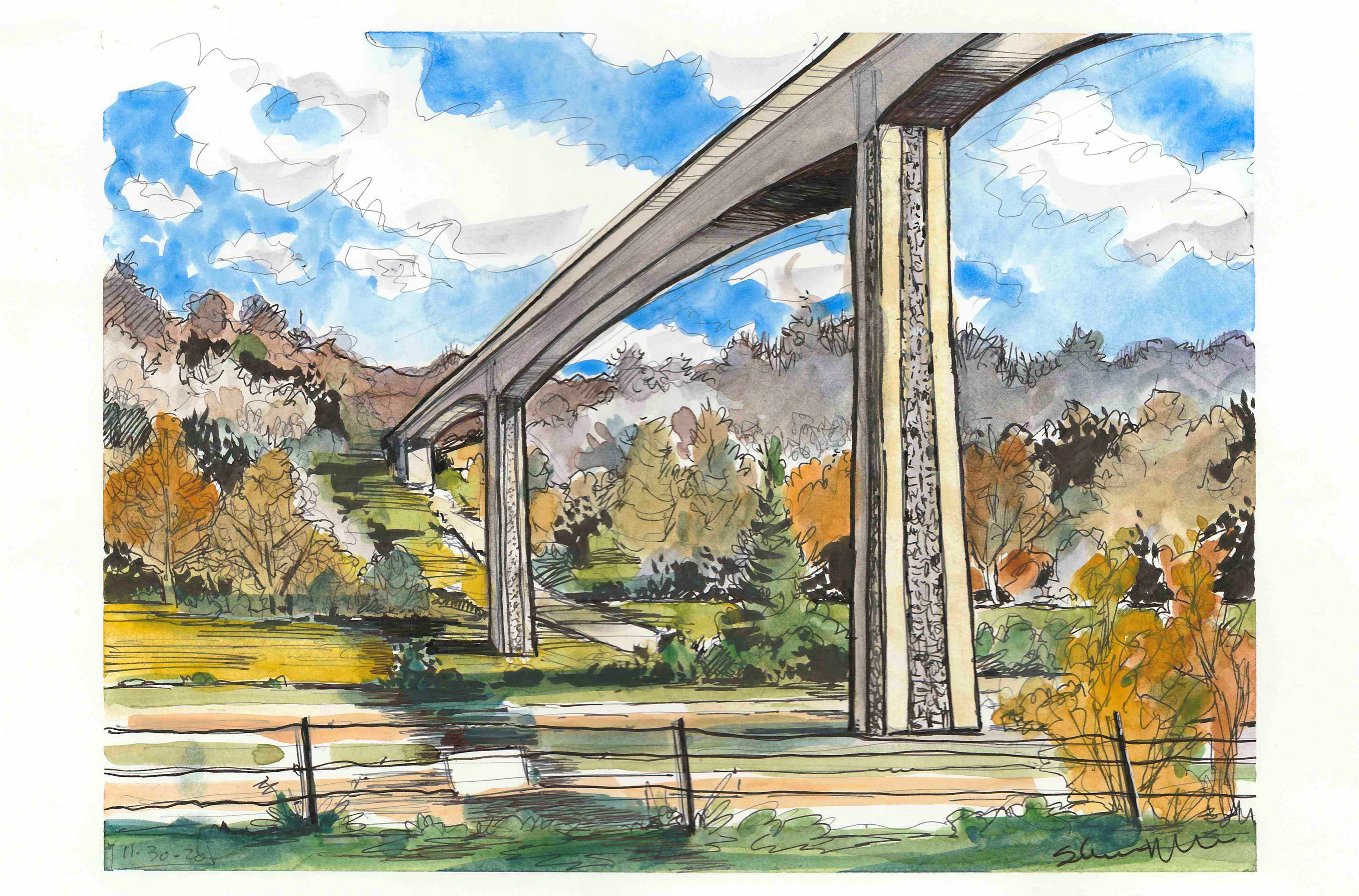 VTTI's Smart Road Bridge - Appeared on Dec. 1, 2020