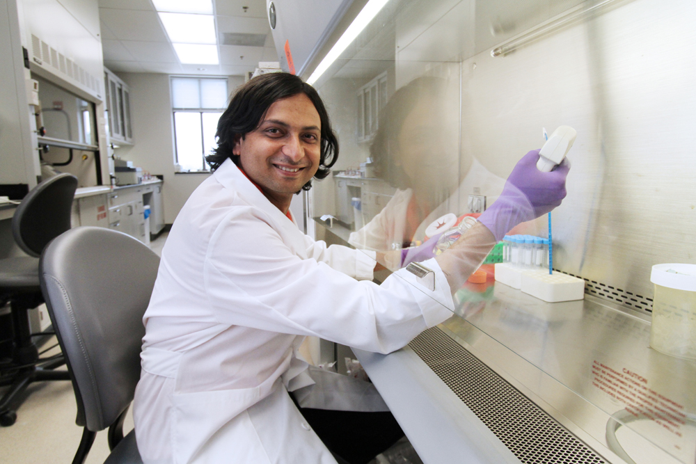 Jasmin Bavarva works with gene sequencing at the Virginia Bioinformatics Institute at Virginia Tech.