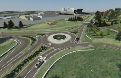 Artist rendering of new Southgate Drive and Duckpond Drive