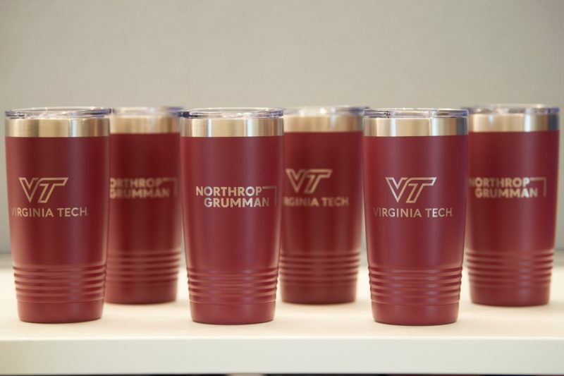 Photo of Northrop Grumman and Virginia Tech tumblers